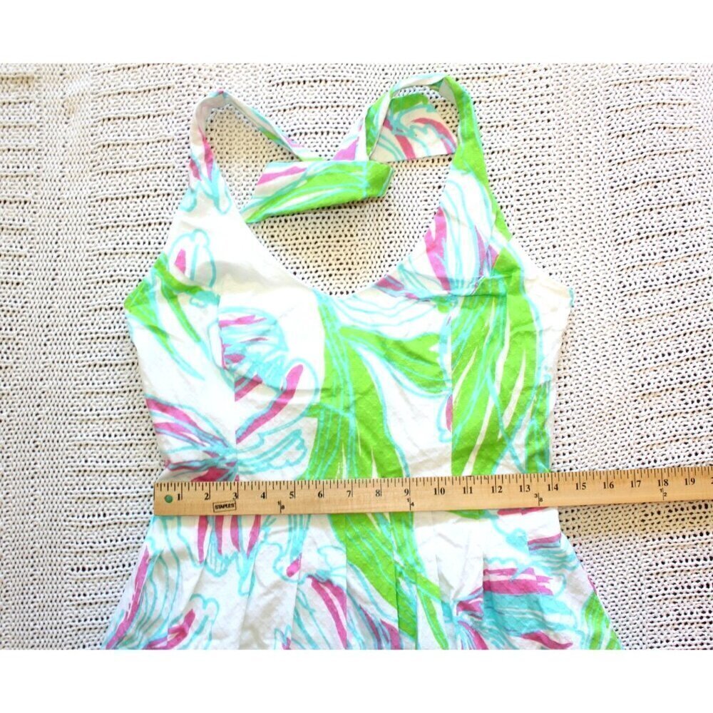 Lilly Pulitzer Ring the Belt Boy Ross mini Dress Size 6 floral print Open Back - Picture 3 of 12